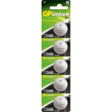 Renas Store Gp CR2450  3V Lityum Para Pil 5 Li Kart