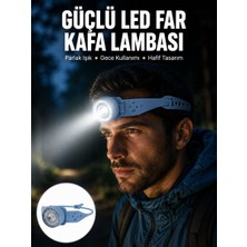 Marsilyan LED Kafa Lambası Kamp Yürüyüş ve Gece Kullanımı Için Yeni Nesil - MCT4581-8707