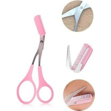 Renas Store Taraklı Kaş Bıyık Makası ve Kaş Ustura Seti Kaş Bıyık Tüy Alma Epilasyon Aleti 2'li Set
