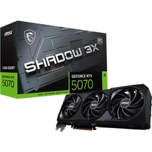 Marmara Qumasch Msı Geforce RTX5070 12G Shadow 3x Oc 12GB Gddr7 192BIT 1xhdmı 3xdp Ekran Kartı