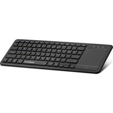 Renas Store Bluetooth + Wıreless Klavye + Touch Pad Q Siyah HDX2505