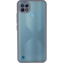 Magicool Realme C21 Kılıf Montreal Silikon Kapak - Gri