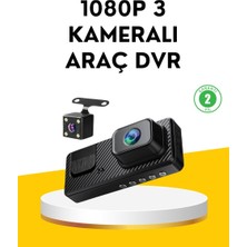 Renas Store 3 Kameralı Araç Içi Dvr Kayıt Cihazı  Ön Iç Arka Kamera Full Hd