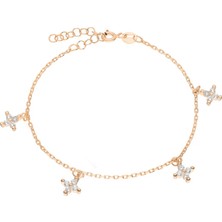 Eva Pırlanta Çiçek Bileklik 718522 Rose
