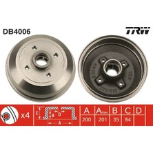 TRW Dpmix-Hb Arka Fren Kampanasi Corsa A 1.0-1.2-1.3-Corsa B 1.2i-1.4i-1.6i 16V