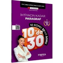 Akm Kitap Kpss Meb Ags Tyt Msü Dgs Ales Ihtiyacın Kadar Paragraf 10 Da 30 Soru Bankası Marka