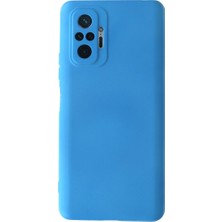 Magicool Xiaomi Redmi Note 10 Pro Kılıf Nano Içi Kadife Silikon - Mavi