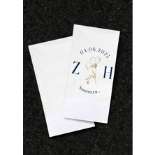 Nehay Shop Doğum Günü Isme Özel Sunum Peçetesi 30*33 cm Garson Katlamalı / 1 Paket 20 Adettir