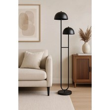 Venüs Nova Venüs Rigel | Modern Siyah Metal Lambader| Siyah Metal Başlık | Ayaklı Aydınlatma