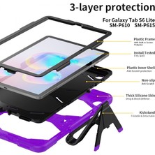 Bezos Galaxy P610 Tab S6 Lite 10.4 Kılıf Griffin Tablet Kapak - Mor