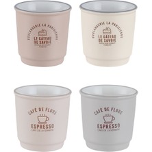 Madame Coco Darci 4'lü Espresso Seti - Renkli - 90 ml