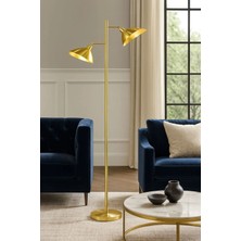 Venüs Nova Venüs Canopus | Modern Gold Metal Lambader| Gold Metal Başlık | Ayaklı Aydınlatma