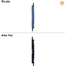 Arsking Galaxy A12 Tuş Takımı Mavi Düğme Seti Tuş Takımı Buton Açma-Kapama Düğmesi