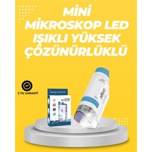 Renas Store Taşınabilir LED Işıklı Cep Mikroskop – 80X–200X Büyütme