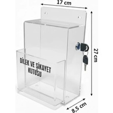 Arte Display Dilek ve Şikayet Kutusu Cepli Şeffaf A5 Slim Model