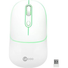 Lenovo Lecoo WS210 Kablosuz/bluetooth 1600DPI (Şarj Edilebilir) Beyaz Mouse