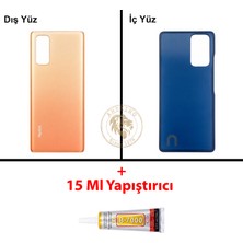 Arsking Xiaomi Redmi Note 10 Pro Gradyan Bronz Arka Pil Kapağı Batarya Kapağı + B-7000 Yapıştırıcı
