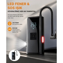 Valor LED Fenerli ve Sos Işıklı Çok Fonksiyonlu Hava Kompresörü Yeni Nesil