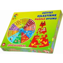 Renas Store Üreticiniz Şirin Hayvanlar Ingilizce Eğitici Puzzle