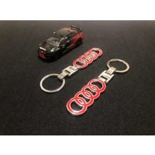 İdeal Aksesuar Audi Kırmızı Halka Metal Anahtarlık