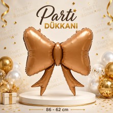 Parti Dükkanı Kahverengi Fiyonk Folyo Balon 86 x 62 cm Helyum Uyumlu Doğum Günü Baby Shower Nişan Parti Süsü