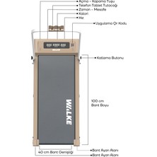 Walke W-Fit Brown Bluetoothlu Uygulamalı Uzaktan Kumandalı Koşu Bandı Yürüyüş Bandı Kahverengi