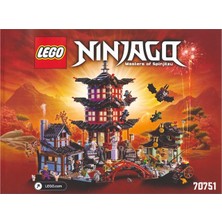 LEGO 70751 Temple Of Airjitzu - Yapım Kılavuzu / Stıcker -