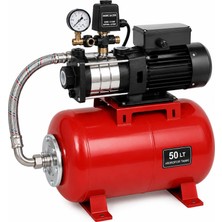 Alarko Srm 306 - 1.5 Hp 220V 50 Lt Tanklı Yatay Paslanmaz Çelik Paket Hidrofor (6 Kat / 12 Daire)