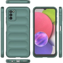 Renas Store Newface Samsung Galaxy A03S Kılıf Optimum Silikon - Koyu Yeşil