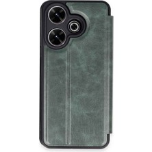 Kap Kaç 13 4g Kılıf Flip Cover - Koyu Yeşil