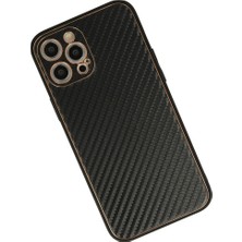 Kap Kaç iPhone 12 Pro Max Kılıf Coco Karbon Silikon - Siyah