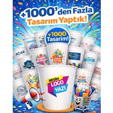 SBStrend Yeni Ürün Özel Logo Baskı Tasarım 7 Oz (200 Ml) 250 Adet Karton Bardak