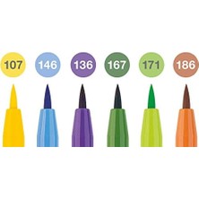 Bg Store Artist Pen Çizim Kalemi Fırça Uçlu Yaz Serisi 6'lı