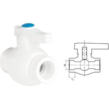 Kap Kaç Ege Yıldız Pprc 40 mm Küresel Vana Gri