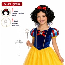 Renas Store Pamuk Prenses Peruk ve Yıldız Asası Seti 2 Parça