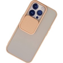 Renas Store Newface Iphone 13 Pro Kılıf Palm Buzlu Kamera Sürgülü Silikon - Pembe