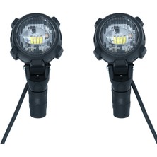 Gp Kompozit SFR002 Large Universal Çakarsız Motosiklet Sis Farı Seti Siyah