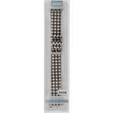 Kap Kaç Watch 38MM Karo Motif Kordon - Siyah