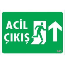 Renas Store Acil Çıkış Uyarı Levhası 17,5X25 KOD:943