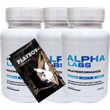Bezos Playboy Jel + Alpha Labs Erkeklere Özel Soft Jel Formunda 60LI x 3 Adet