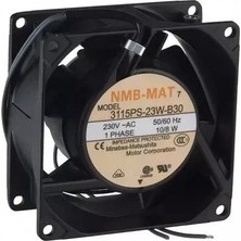 Nmb 3115PS-23W-B30 Aksiyel Soğutma Fanı 230V Ac 80X80X38 mm - Metal Gövde / Çift Bilyalı Yataklı