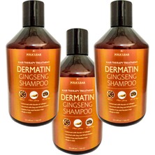 TeknoKapsül Policlear Dermatin Shampoo Ginsengli Özel Bakım Şampuanı 500 ml x 3 Adet