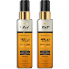 Hepta Collection Elysian Essence Organik Argan & Keratin Sıvı Saç Kremi 2'li Set – Durulanmayan, Dökülme Karşıtı, Ona