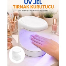 Renas Store Kalıcı Oje Kurutucu Mini Uv Işınlı Taşınabilir Hızlı ve Pratik Oje Kurutucu Yeni Nesil