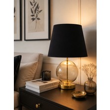 Denaro Home Palla Gold Cam Abajur Dekoratif Masa Lambası