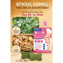 Bitkisel Bacak Bakım Bandı | Pelin Otu ve Zencefil Özlü | Nazik Isı Hissi | 12 Adet | Japonya'dan Ithal