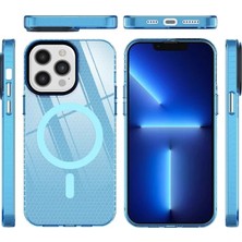 Renas Store Newface Iphone 12 Pro Max Kılıf Beta Magneticsafe Silikon - Mavi