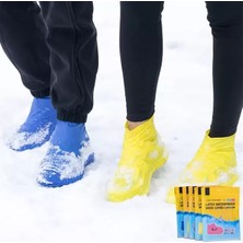 Renas Store Sunup SN-29141 Lateks Su Geçirmez Ayakkabı Kılıfı Portatif Kaymaz Tabanlı (Medium - 34-40)