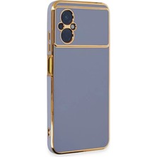 Renas Store Xiaomi Poco M5 Kılıf Volet Silikon - Mavi