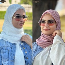 ALDAIYR 2jakarlı Pamuk Caz Eşarp 120X120 Pamuk